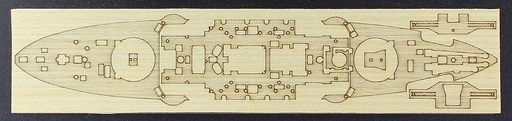 [HASEGAWA QG60  ] HASEGAWA QG60  1/700 Pont en bois pour le navire de guerre Mikasa 