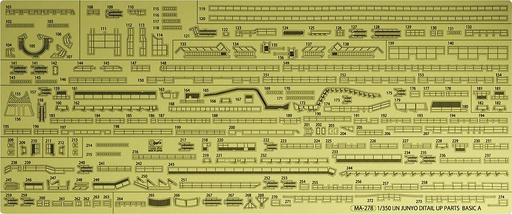 [HASEGAWA QG63  ] HASEGAWA QG63  1/350 IJN Junyo, kit de photodécoupe Basic A 