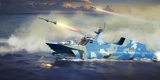 [TRUMPETER 108  ] TRUMPETER 108  1/144 PLA Navy Type 22, bateau lance-missiles 