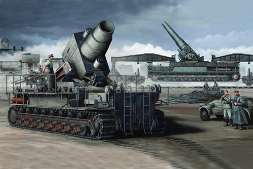 [TRUMPETER 208  ] TRUMPETER 208  1/35 Mortier Karl 040/041 Initial sur wagon de chemin de fer 