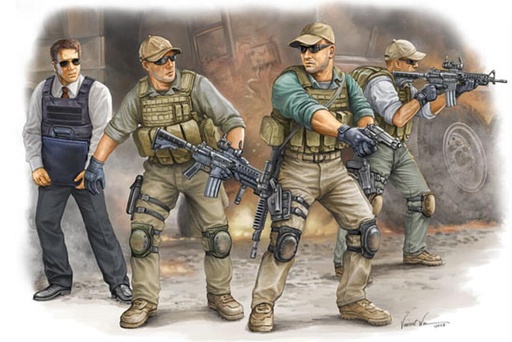 [TRUMPETER 420  ] TRUMPETER 420  1/35 Des gardes du corps modernes en Irak 