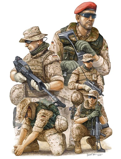 [TRUMPETER 421  ] TRUMPETER 421  1/35 Soldats allemands modernes de l'ISAF 