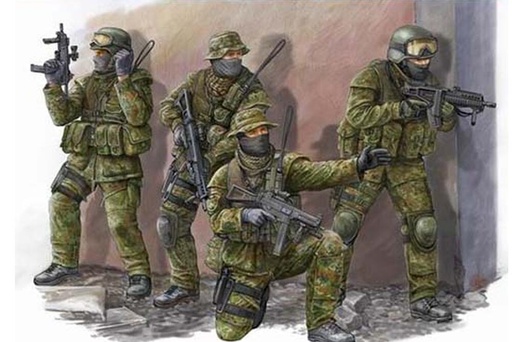 [TRUMPETER 422  ] TRUMPETER 422  1/35 Soldats modernes allemands du KSK 