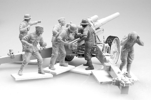 [TRUMPETER 425  ] TRUMPETER 425  1/35 Équipe allemande d'obusiers de campagne (position de tir) 