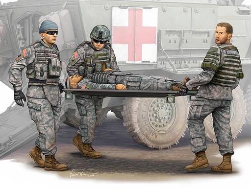 [TRUMPETER 430  ] TRUMPETER 430  1/35 Armée américaine moderne, équipe d'ambulances 