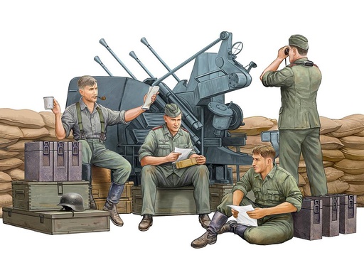 [TRUMPETER 432  ] TRUMPETER 432  1/35 équipage allemand de FLAK 