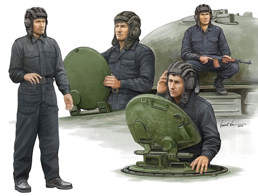 [TRUMPETER 435  ] TRUMPETER 435  1/35 Equipage de chars soviétiques 