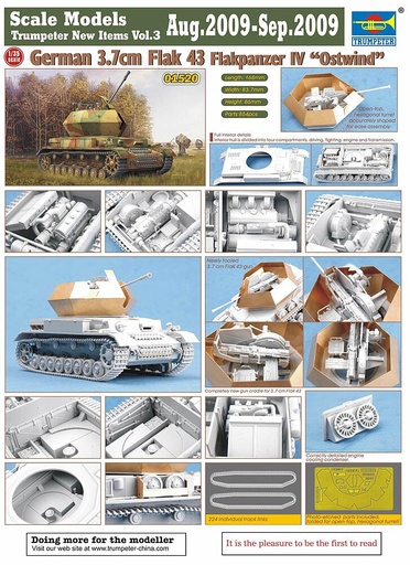[TRUMPETER 1520  ] TRUMPETER 1520  1/35 Flak 3,7 cm allemand 43 Flak 
