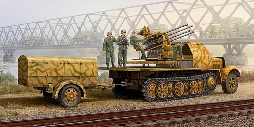[TRUMPETER 1524  ] TRUMPETER 1524  1/35 2,0 cm Flakvierling 38 sur affût automoteur, version tardive 