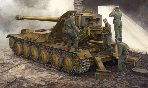 [TRUMPETER 5523  ] TRUMPETER 5523  1/35 12,8 cm PAK 44 Porte-armes Krupp 1 