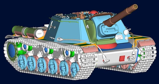 [TRUMPETER 5568  ] TRUMPETER 5568  1/35 SU-152, version tardive 