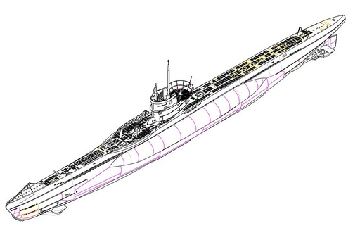 [TRUMPETER 5912  ] TRUMPETER 5912  1/144 Sous-marin DKM de type VII-C 