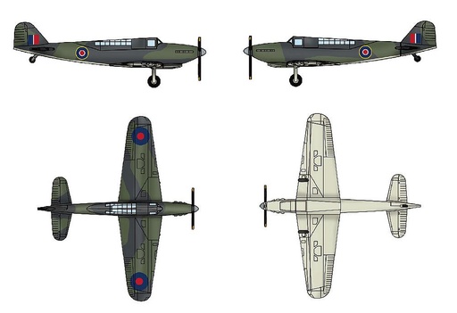 [TRUMPETER 6275  ] TRUMPETER 6275  1/350 Fulmar Mk.1 