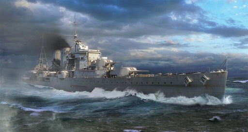 [TRUMPETER 6744  ] TRUMPETER 6744  1/700 HMS Exeter 