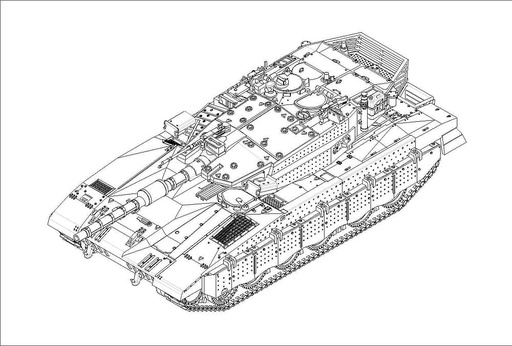 [TRUMPETER 7104  ] TRUMPETER 7104  1/72 Merkava Mk.III Baz MBT 