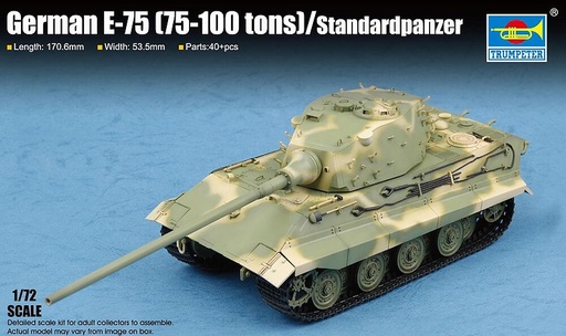 [TRUMPETER 7125  ] TRUMPETER 7125  1/72 E75 (75-100 tonnes) 
