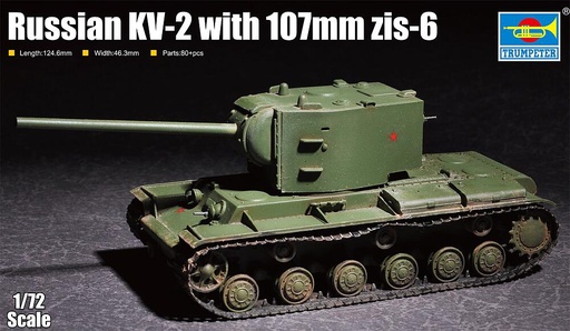 [TRUMPETER 7162  ] TRUMPETER 7162  1/72 KV-2 avec 107 mm Zis 6 