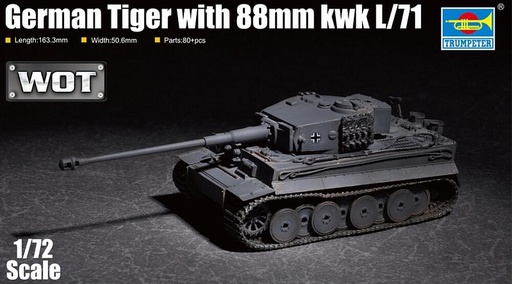 [TRUMPETER 7164  ] TRUMPETER 7164  1/72 Tiger avec 88mm kwk L/71 
