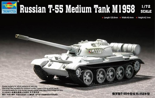 [TRUMPETER 7282  ] TRUMPETER 7282  1/72 T-55 Réservoir moyen M 1958 