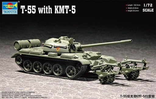 [TRUMPETER 7283  ] TRUMPETER 7283  1/72 T-55 avec KMT-5 