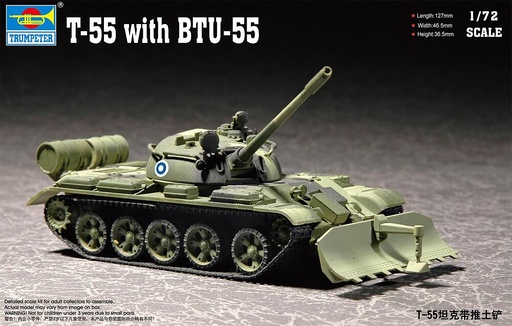 [TRUMPETER 7284  ] TRUMPETER 7284  1/72 T-55 avec BTU-55 