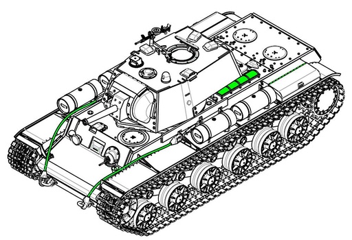 [TRUMPETER 9597  ] TRUMPETER 9597  1/35 KV-1, 1942, avec équipage 