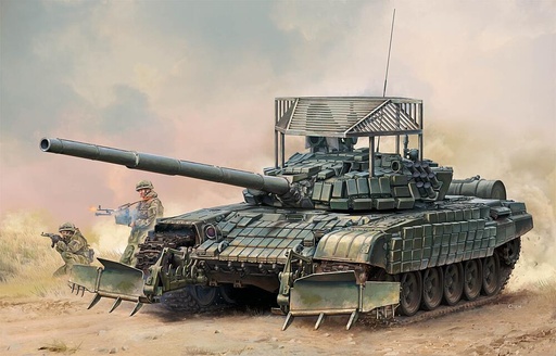 [TRUMPETER 9609  ] TRUMPETER 9609  1/35 T72 B1 avec KTM-6 et blindage en treillis 