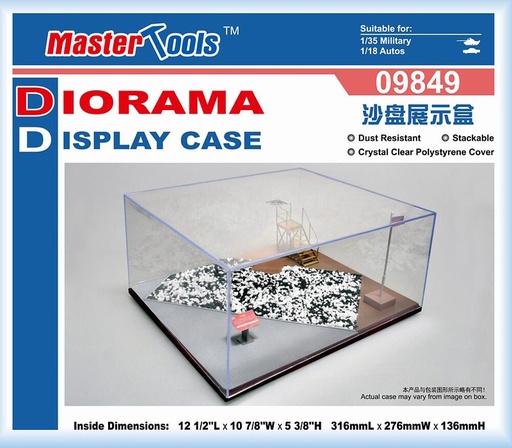 [TRUMPETER 9849  ] TRUMPETER 9849  Vitrine, 316 x 276 x 136 mm 