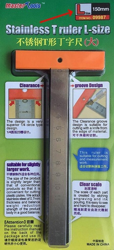 [TRUMPETER 9987  ] TRUMPETER 9987  Règle en acier inoxydable, 15 cm 