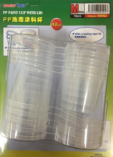 [TRUMPETER 9992  ] TRUMPETER 9992  Gobelet à peinture avec couvercle, 10 pièces 