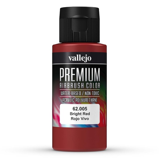[VALLEJO 62005  ] VALLEJO 62005  Rouge clair, mat, 60 ml 
