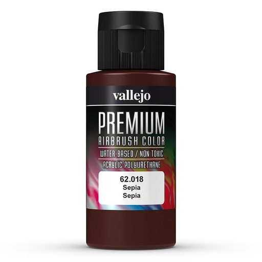 [VALLEJO 62018  ] VALLEJO 62018  Noir sépia, mat, 60 ml 