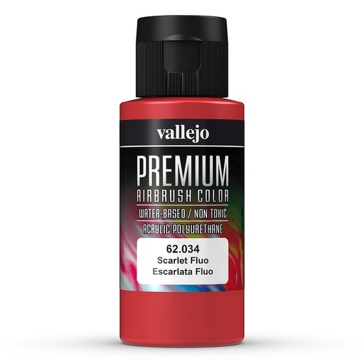 [VALLEJO 62034  ] VALLEJO 62034  Rouge écarlate, fluorescent, 60 ml 
