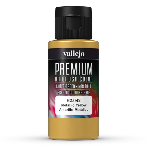 [VALLEJO 62042  ] VALLEJO 62042  Jaune métallique, 60 ml 
