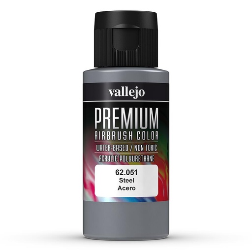[VALLEJO 62051  ] VALLEJO 62051  Métallique, acier, 60 ml 