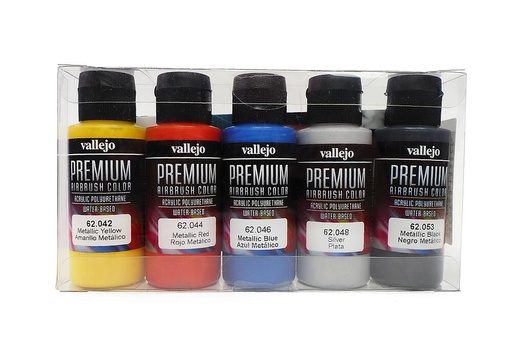 [VALLEJO 62103  ] VALLEJO 62103  Set de peinture, métallique, 5 x 60 ml 