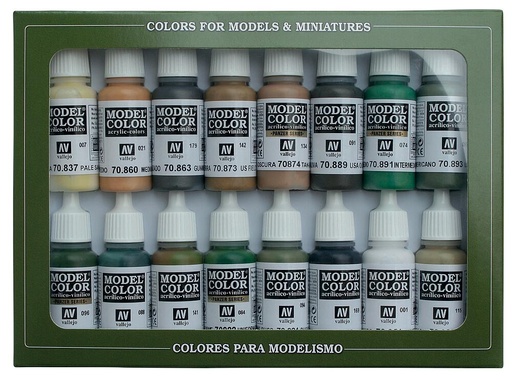 [VALLEJO 70109  ] VALLEJO 70109  Set de peinture, couleurs alliées, WWII, 16 x 17 ml 