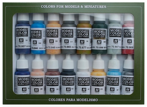 [VALLEJO 70111  ] VALLEJO 70111  Jeu de couleurs, Guerre civile américaine, 16 x 17 ml 