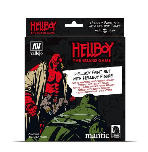 [VALLEJO 70187  ] VALLEJO 70187  Set de couleurs, Hellboy - Board Game, avec figurine 