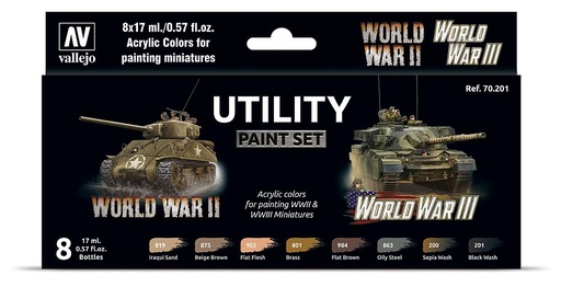 [VALLEJO 70201  ] VALLEJO 70201  Set de couleurs, World War II &amp; World War III 