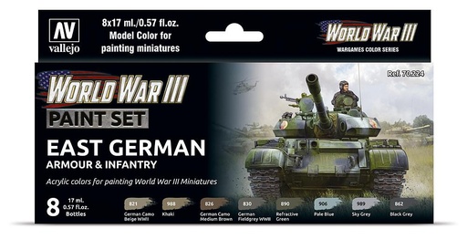 [VALLEJO 70224  ] VALLEJO 70224  Kit de peinture, blindage et infanterie de la RDA 