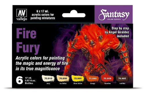 [VALLEJO 70243  ] VALLEJO 70243  Set de couleurs, déluge de feu 