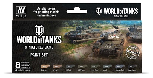 [VALLEJO 70245  ] VALLEJO 70245  Set de couleurs, World of Tanks 