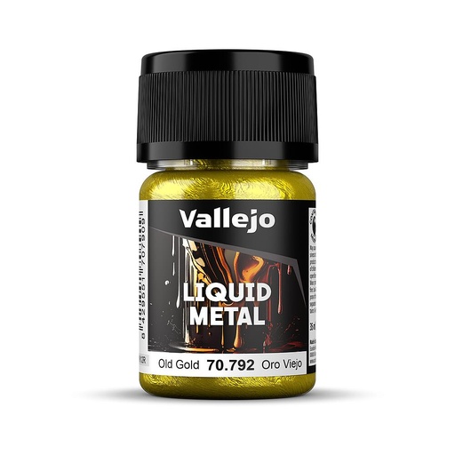 [VALLEJO 70792  ] VALLEJO 70792  Vieil or, à base d'alcool, métallique, 35 ml 