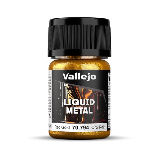 [VALLEJO 70794  ] VALLEJO 70794  Or rouge, à base d'alcool, métallique, 35 ml 