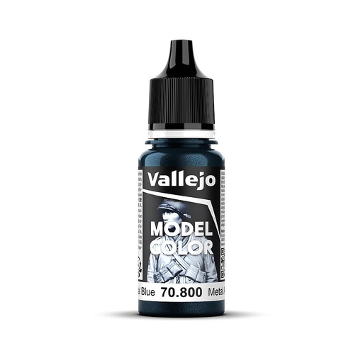 [VALLEJO 70800  ] VALLEJO 70800  Bleu acier, métallique, 17 ml 