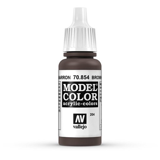 [VALLEJO 70854  ] VALLEJO 70854  Lasure, brun, brillant, 17 ml 