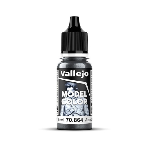 [VALLEJO 70864  ] VALLEJO 70864  Gris acier, métallique, 17 ml 