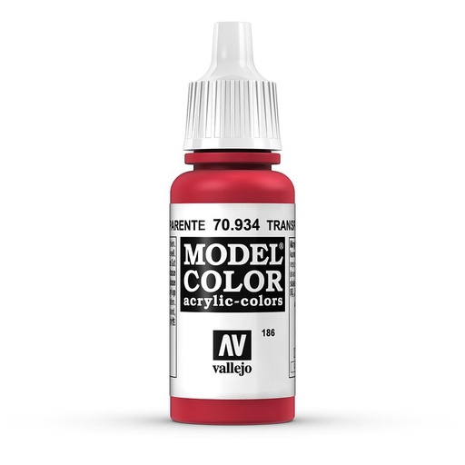 [VALLEJO 70934  ] VALLEJO 70934  Rouge, transparent, 17 ml 