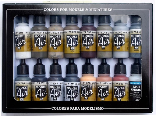 [VALLEJO 71194  ] VALLEJO 71194  Kit de couleurs, kit de vieillissement, 16 x 17 ml 